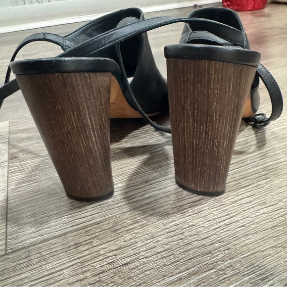 Vince Palero Block Heel Sandal black leather size 9 - Picture 7 of 8